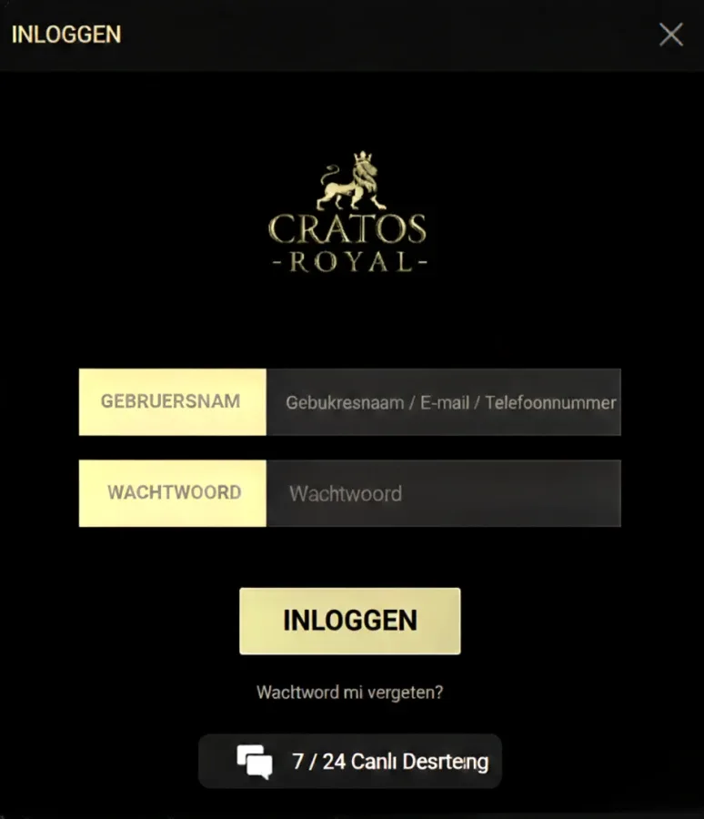 Cratosroyalbet Inloggen